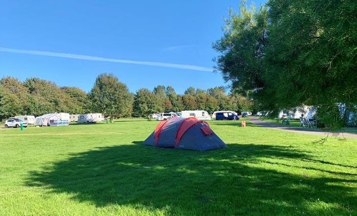 A tent on our main park